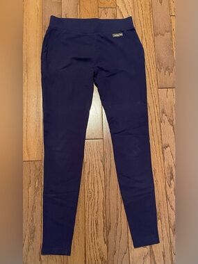 Matilda Jane Navy Blue Knit Leggings / Pants - Size Medium